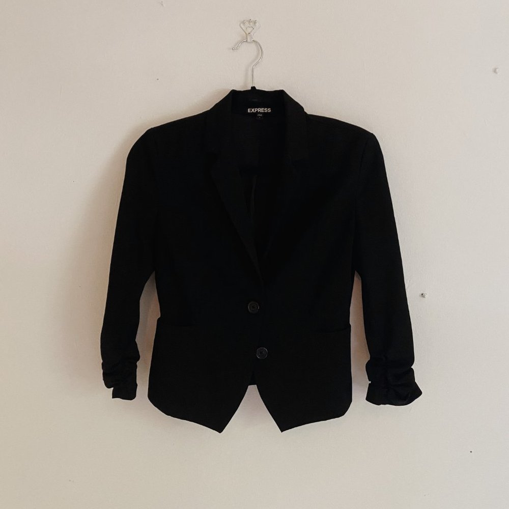 Express Cinched Sleeve Jacket - Picture 2 of 4